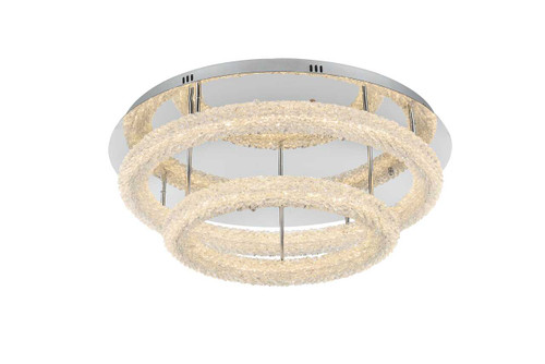 Bowen 29.5 Inch Led Flush Mount In Chrome (3800F30L2C)