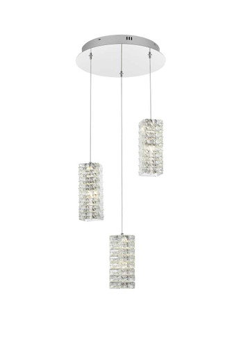 Aston 16 Inch Led Pendant In Chrome (3680D3RC)