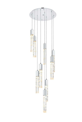 Aurora 24 Inch Chandelier In Chrome (2089D24C)