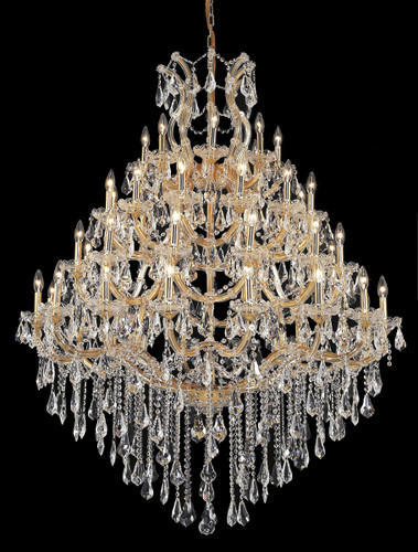 Maria Theresa 49 Light Gold Chandelier Clear Royal Cut Crystal (2801G46G/RC)