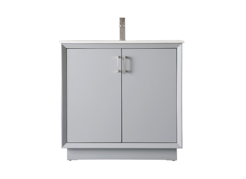 36 Inch Single Bathroom Vanity In Grey (VF19636GR)