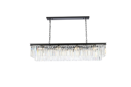 Sydney 12 Light Matte Black Chandelier Clear Royal Cut Crystal (1202D60MB/RC)
