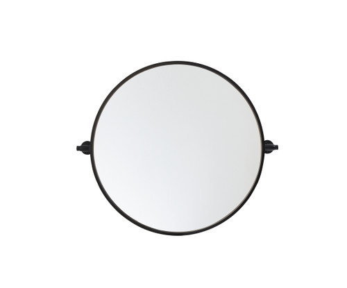 Round Pivot Mirror 24 Inch In Black (MR6B24BLK)