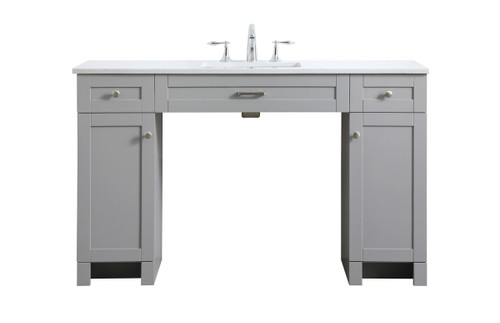 54 Inch Ada Compliant Bathroom Vanity In Grey (VF14954GR)