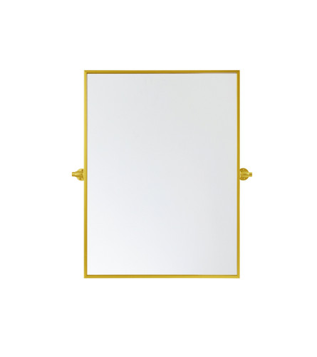 Rectangle Pivot Mirror 24X32 Inch In Gold (MR6E2432GD)