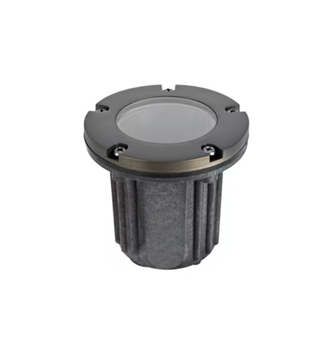 Outdoor 12V Cast Brass Well Light 5.25 Inch Wide X 6.75 Inch High In Dark Bronze (W121-DB)