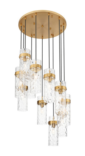 Fontaine 11 Light Chandelier in Rubbed Brass (7002P5-11R-RB)