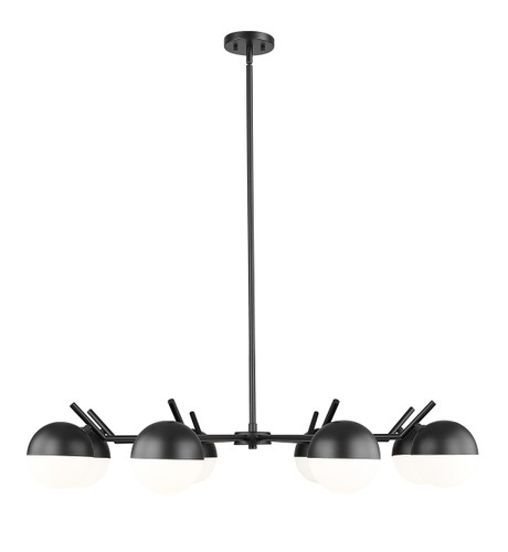 Realm Sphere 8 Light Chandelier in Matte Black (7517-8MB)