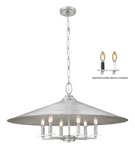 Rialto 6 Light Pendant in Signature Pewter (1953-32SPT)