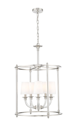 Z-Lite Katerina 5 Light Chandelier in Brushed Nickel (1950-5C-BN)