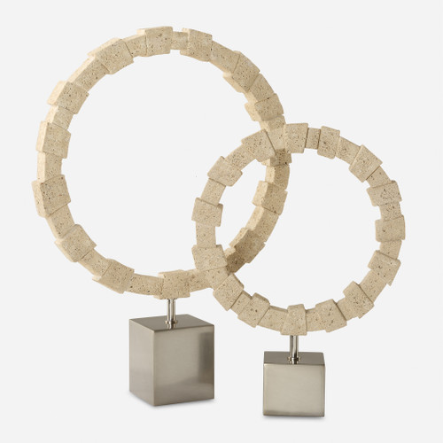 Ivory Fusion Stone Rings, S/2 (18167)