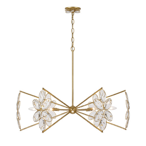 Savoy House Marbella 6-Light Chandelier in Gold Shimmer by Breegan Jane (1-4529-6-221)