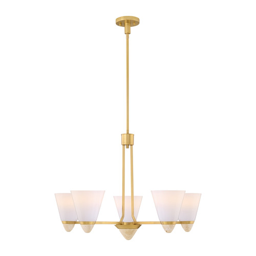 Kohlman 5-Light Chandelier in Warm Brass (1-7265-5-322)