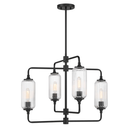 Holton 4-Light Chandelier in Matte Black (1-3025-4-89)