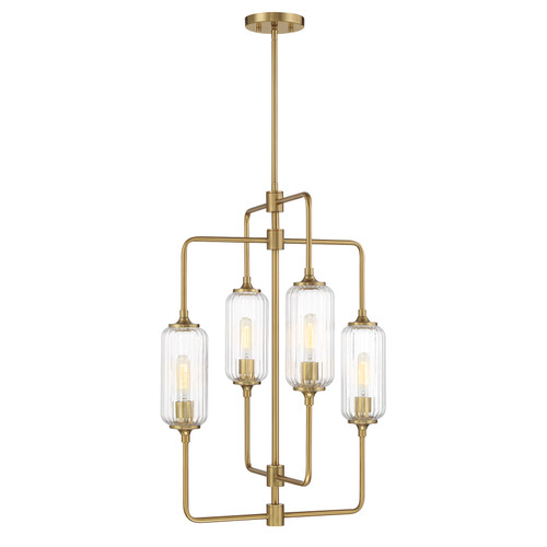 Holton 4-Light Chandelier in Warm Brass (1-3023-4-322)