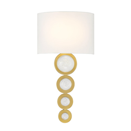 Savoy House Marseille 1-Light Wall Sconce in Warm Brass (9-1032-1-322)