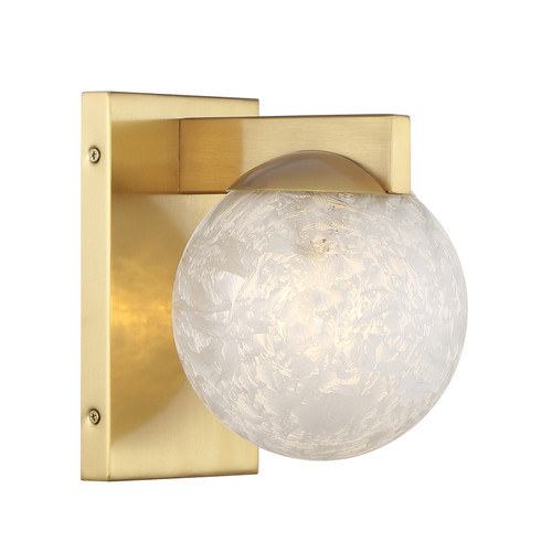 Darien 1-Light Wall Sconce in Warm Brass (9-1017-1-322)