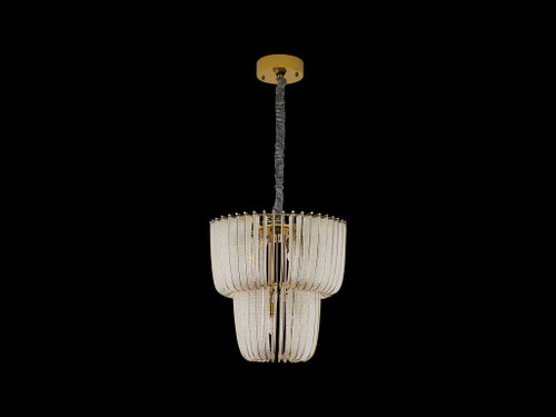 Shahi 2 Tier - 9 Light Chandelier In Titanium Gold (4285-9 TG)