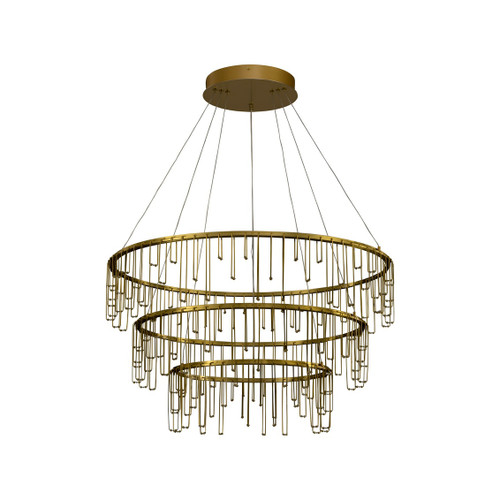 Lucerna 3 Tier - LED Chandelier in Stainless Steel Gold (5461-32-26-18 SSG)