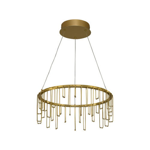 Lucerna 18" LED Chandelier in Stainless Steel Gold (5461-18 SSG)