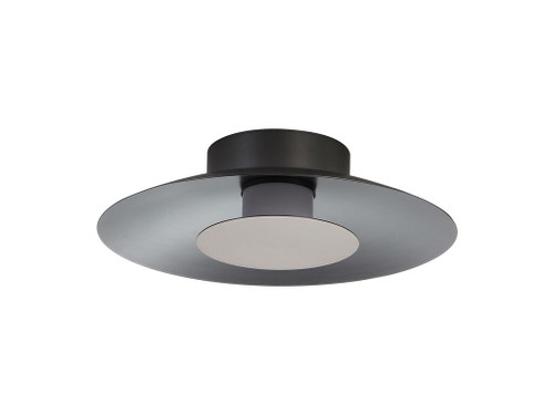 Luma LED Flush Mount - 12" in Graphite with Coffee Silver Shade (6400-FM12 GRA-CS)