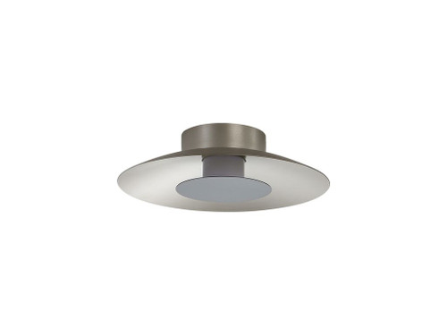 Luma LED Flush Mount - 12" in Sand Nickel with Graphite Shade (6400-FM12 SAN-GRA)