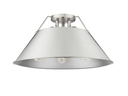 Orwell 3-Light Flush Mount in Pewter (3306-3FM PW-PW)