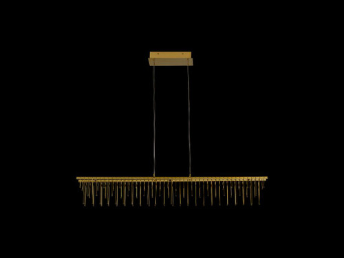 Lucerna 48" LED Linear Pendant in Stainless Steel Gold (5461-LP48 SSG)
