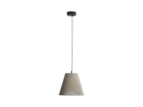 Clarus 14" LED Pendant in Grey Cement (2419-14 GCT)