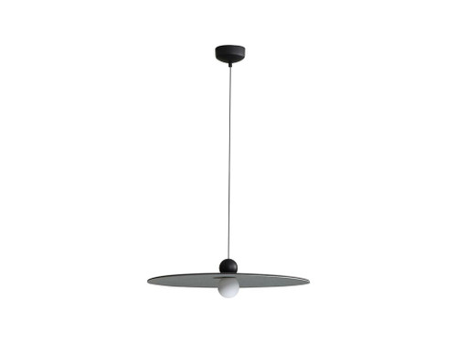 Faroe 24" LED Pendant in Flecked Black/Grey (3133-P24 FB-GY)