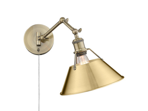 Orwell Articulating Wall Sconce in Aged Brass with Brushed Champagne Bronze (3306-A1W AB-BCB)