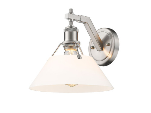Orwell 1-Light Wall Sconce in Pewter with Opal Glass (3306-1W PW-OP)