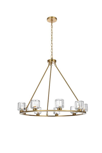 Cadence 36 Inch Chandelier In Satin Gold (5100D36SG)