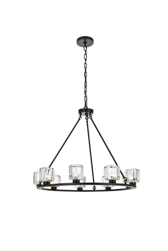 Cadence 32 Inch Chandelier In Black (5100D32BK)