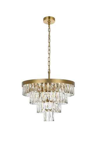 Josephine 20 Inch Round Chandelier In Satin Gold (1060D20SG)