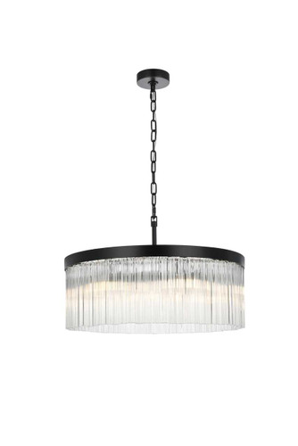 Harlow 24 Inch Chandelier In Black (1070D24BK)