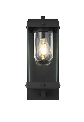Elegant Furniture and Lighting Keaton 6 Inch Outdoor Wall Sconce In Black (OD409W15BK)