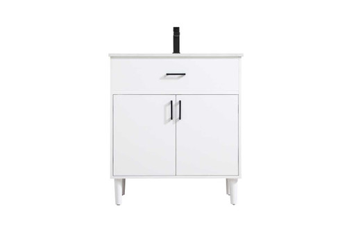 Chandler 30 Inch Single Bathroom Vanity In White (VF25030MWH)