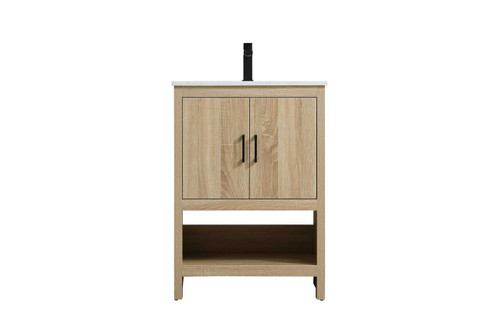 Ira 24 Inch Single Bathroom Vanity In Mango Wood (VF25224MW)