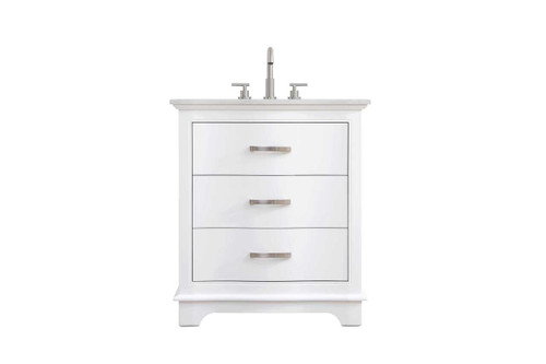 Elegant Furniture and Lighting Knox 30 Inch Single Bathroom Vanity In White (VF10230WH)