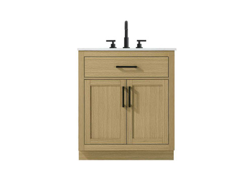 Elegant Furniture and Lighting Alden 30 Inch Single Bathroom Vanity In Honey Brown (VF29730MHB)