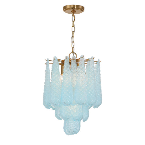 Crystorama Ollie 4 Light Chandelier (OLL-6004-AG-BL)