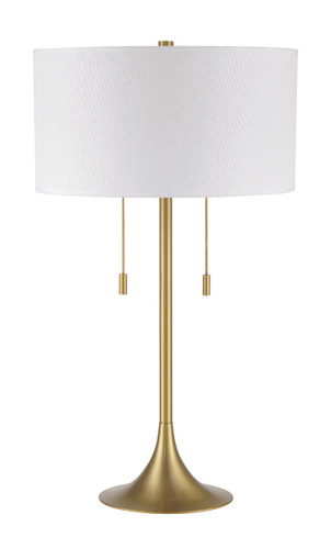 Neely 2 Light Table Lamp in Satin Brass (87003SB-T)