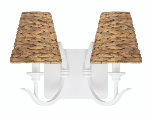 Kokomo 2 Light Wall Sconce in Matte White (58362-MWW)