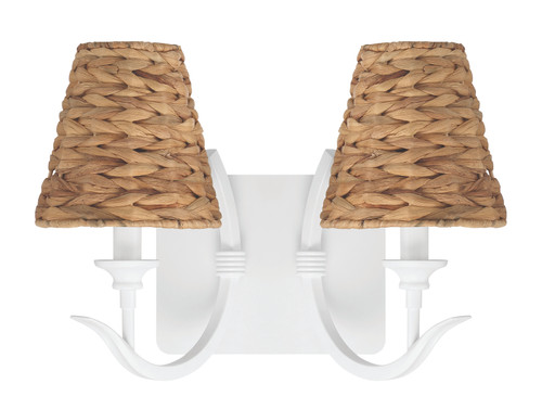 Kokomo 2 Light Wall Sconce in Matte White (58362-MWW)