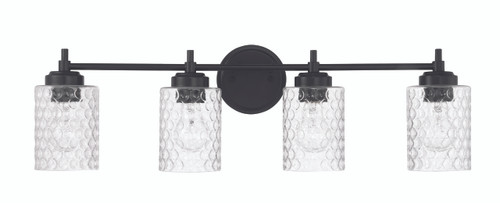 Claire 4 Light Vanity in Flat Black (60504-FB)