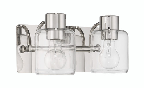 Rori 2 Light Vanity in Polished Nickel (17712PLN2)