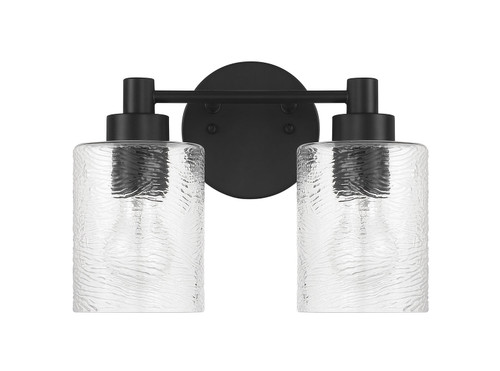 Lyndsey 2 Light Vanity in Flat Black (60202-FB)