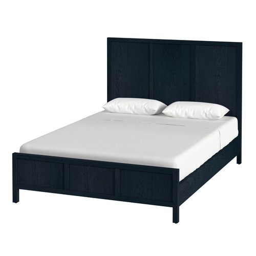 Lark Queen Size Bed, Navy Blue (5720291)