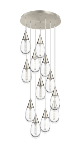 Malone - 12 Light - 25 inch - Brushed Satin Nickel - Multi Pendant (126-450-1P-SN-G450-6CL)